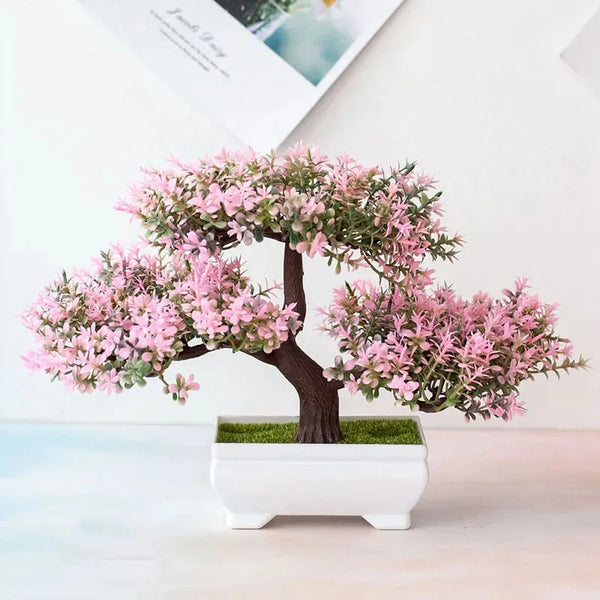 Artificial Plants Bonsai Fake Plant Flowers Potted Ornaments