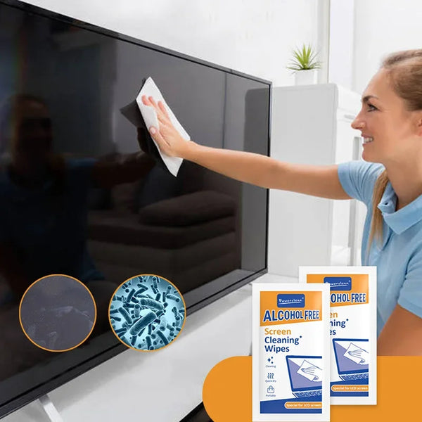40 Pack PC Cleaners Wipes - Dry and Wet Screen Cleaning