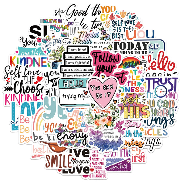 10/30/52PCS Inspirational Stickers Motivational Phrases