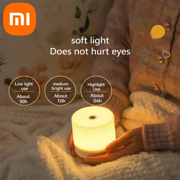 XIAOMI 2024 Creative USB Bedside Lamp Dimming Table Lamp LED