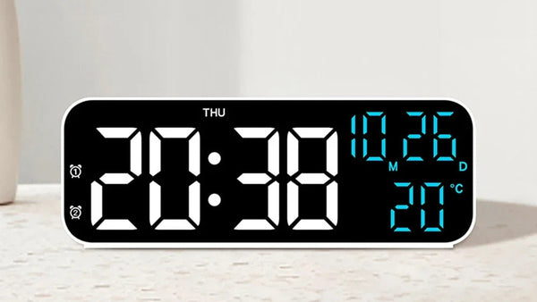Digital Alarm Clock Temperature and Date Week Display